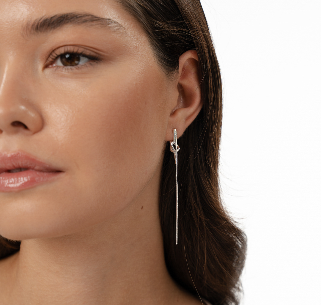 Серьги Мармалато, цвет белое серебро #3