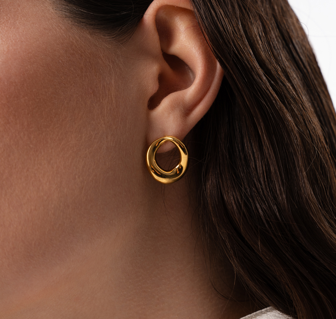 Серьги Мармалато, цвет золото #2