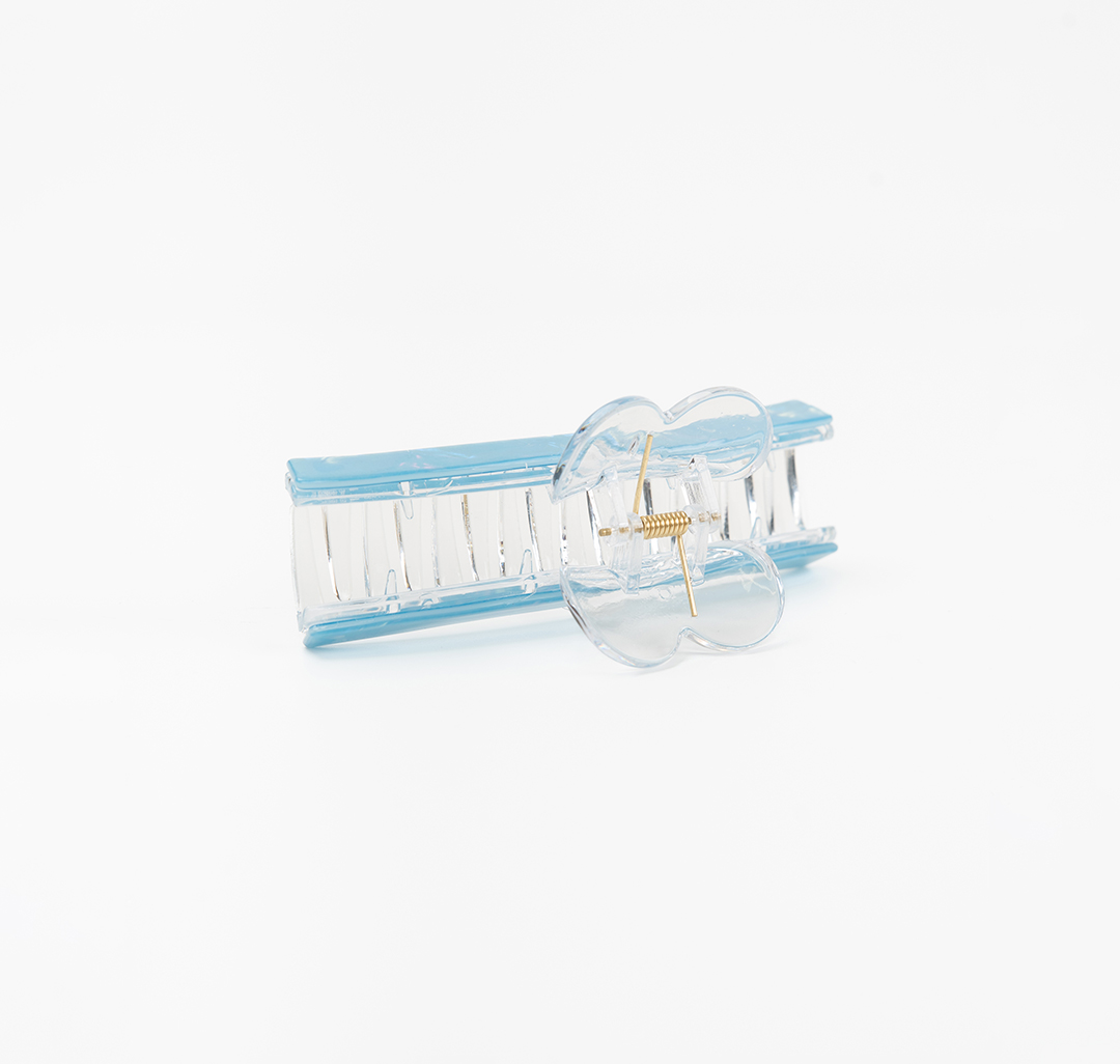 Заколка-краб Мармалато, цвет прозрачный-синий-мультиколор #5