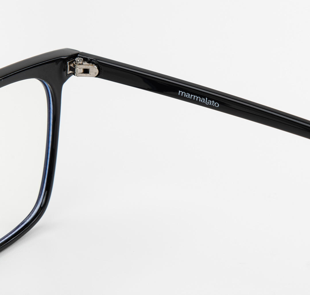 Очки имиджевые прозрачные-черные Мармалато, цвет прозрачный-черный-серебро #6