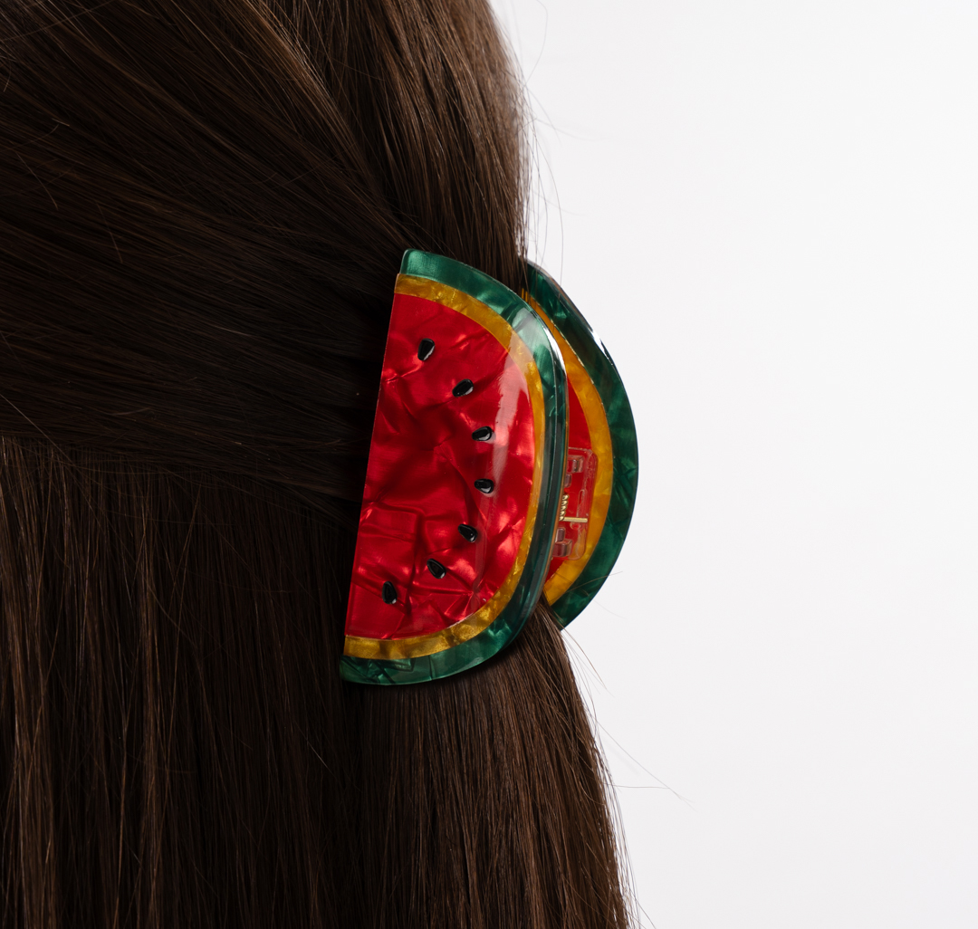 Заколка-краб Мармалато, цвет красный-зеленый-мультиколор #2