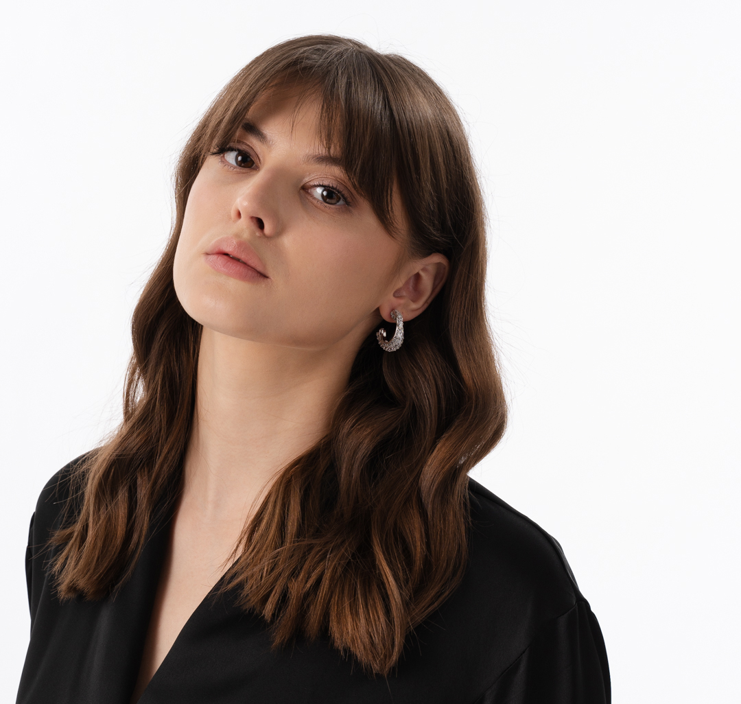 Серьги Мармалато, цвет Серебро-прозрачный #3