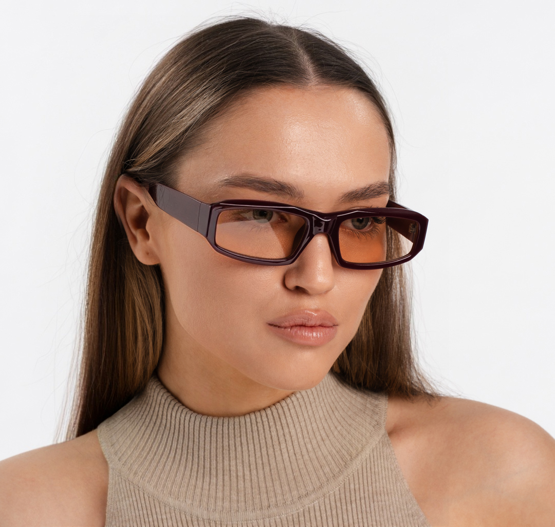 Очки с чехлом Мармалато, цвет винный #1