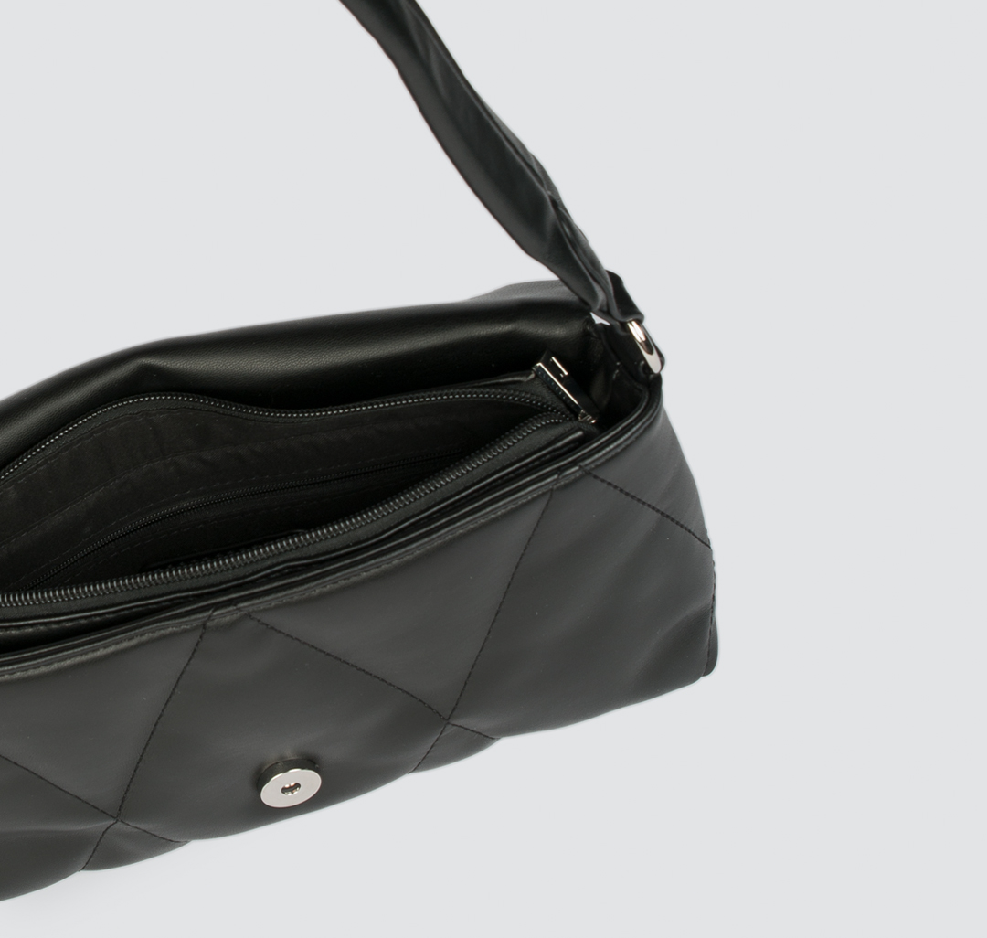 Женская кожаная сумка на плечо Мармалато, цвет Черный #3