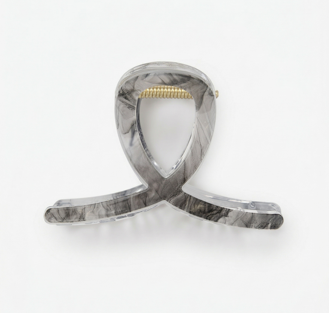 Заколка-краб Мармалато, цвет светло серый-серый #3