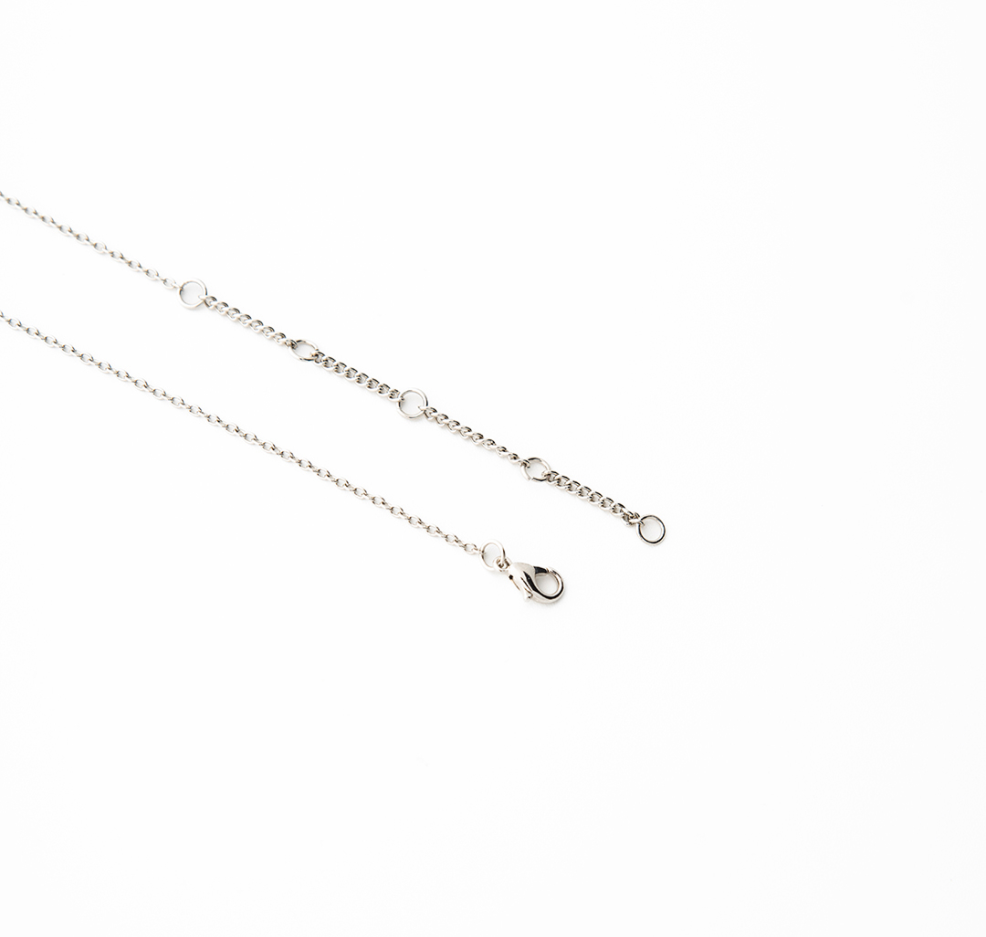 Колье Мармалато, цвет Серебро-прозрачный #3