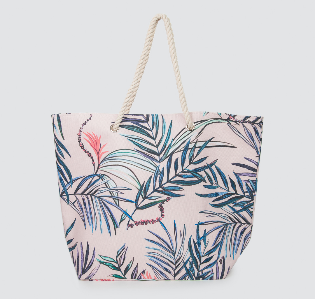 Пляжная сумка Мармалато, цвет пудровый-зеленый-мультиколор #1