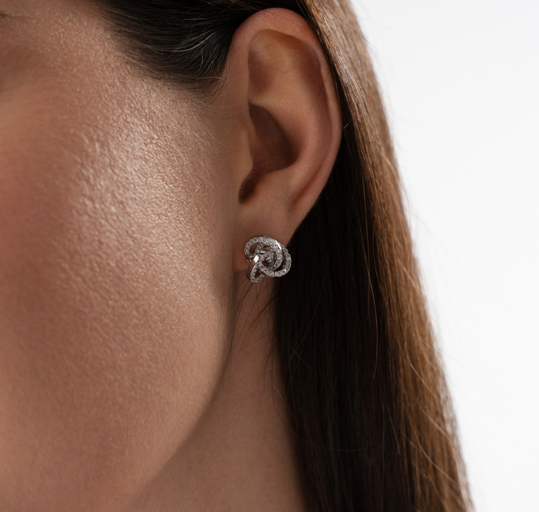 Серьги Мармалато, цвет серебро-прозрачный #1