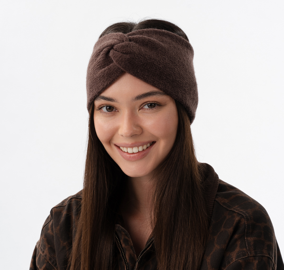 Повязка на голову Мармалато, цвет шоколадный #1