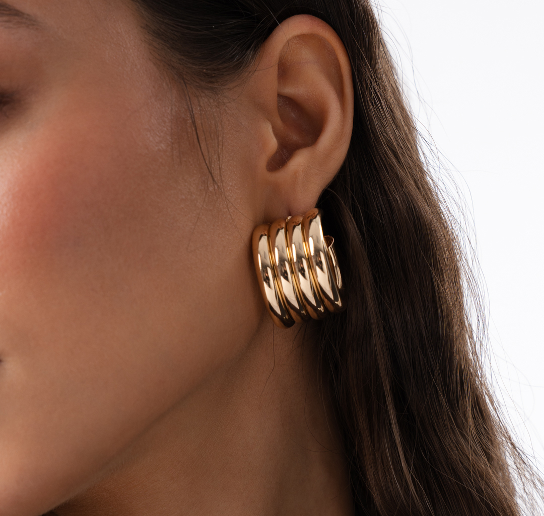 Серьги Мармалато, цвет Золото #4