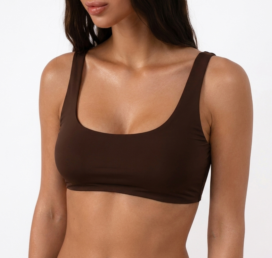 Купальный топ Мармалато, цвет шоколадный #1