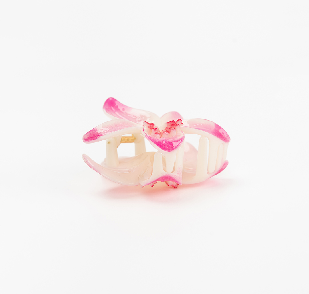 Заколка-краб Мармалато, цвет светло-розовый-розовый #4
