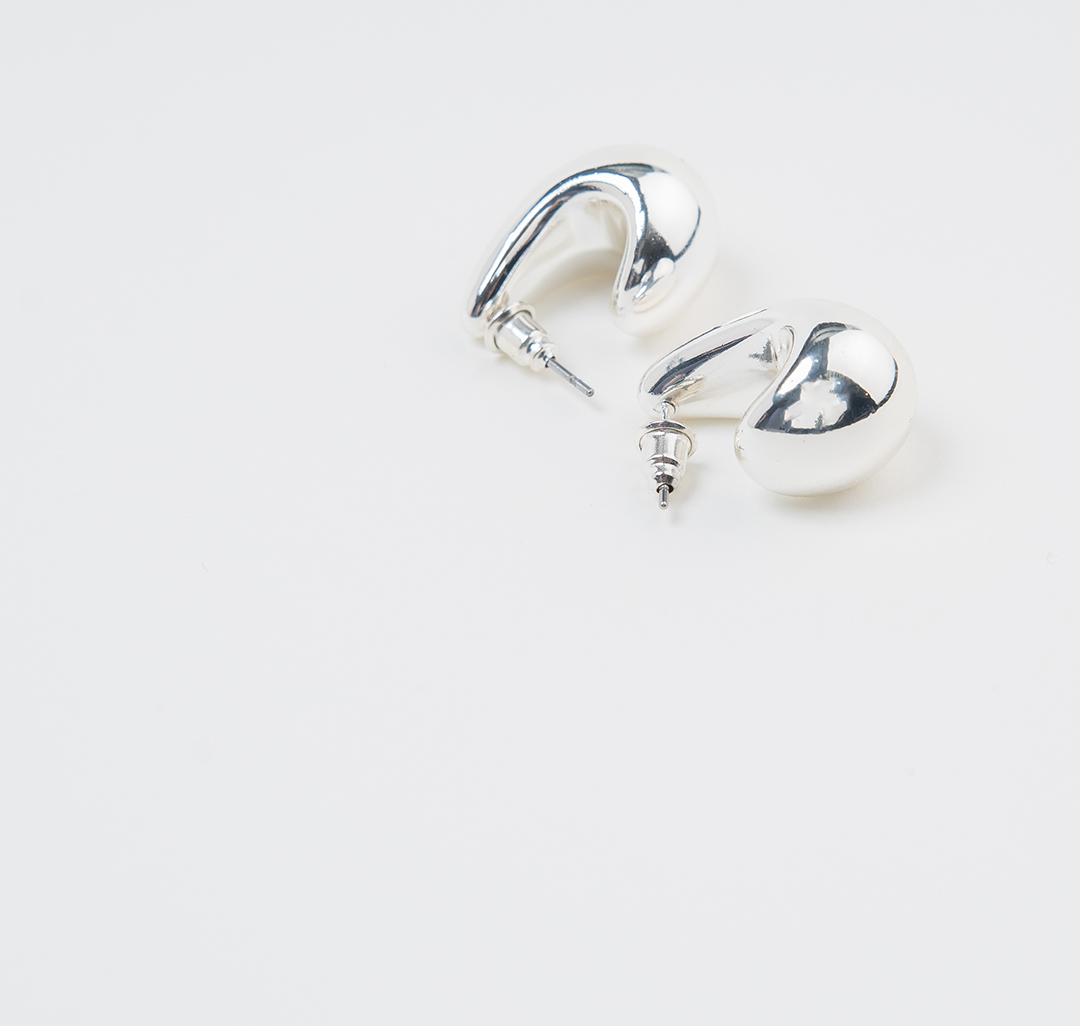 Серьги Мармалато, цвет белое серебро #2