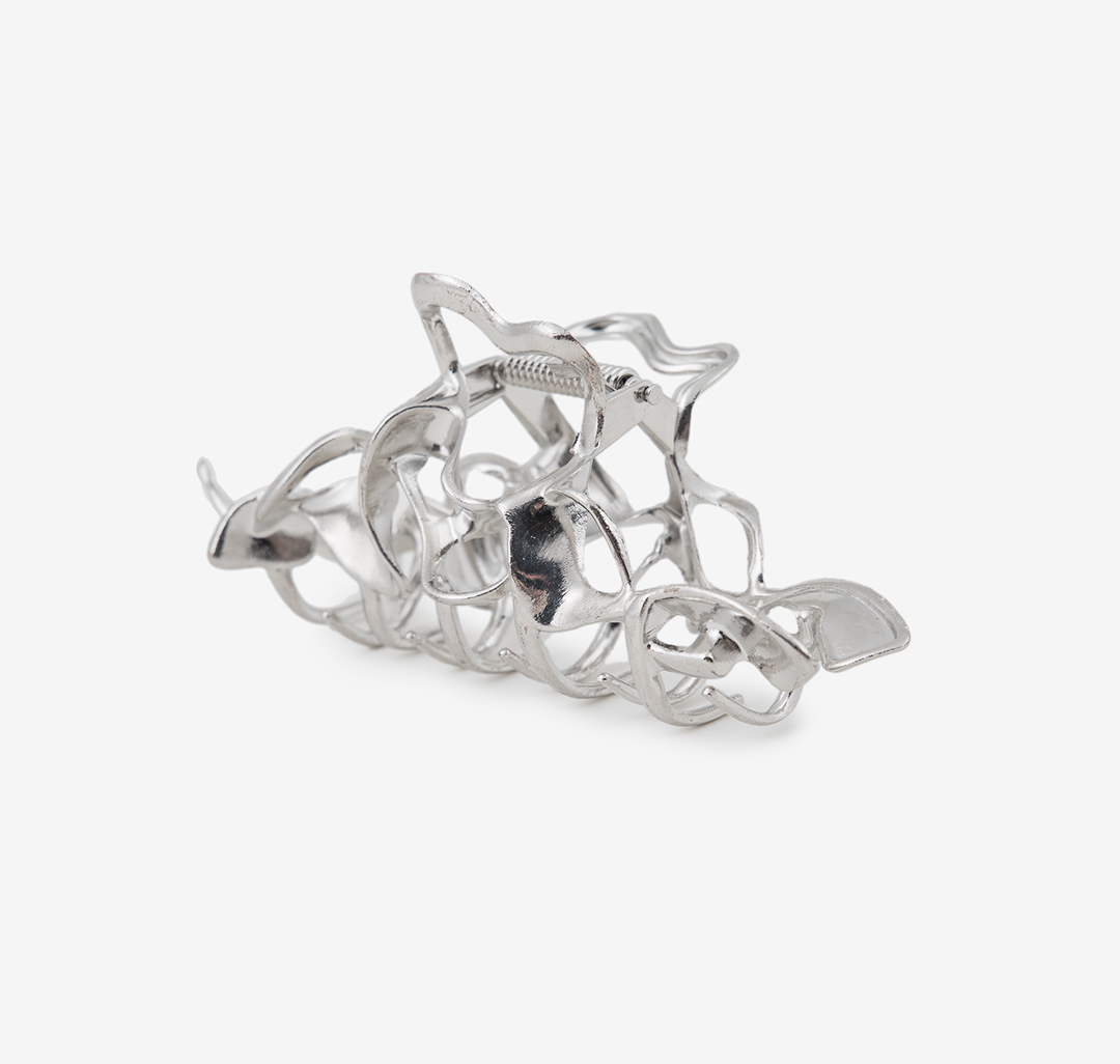 Заколка-краб Мармалато, цвет Серебро #1