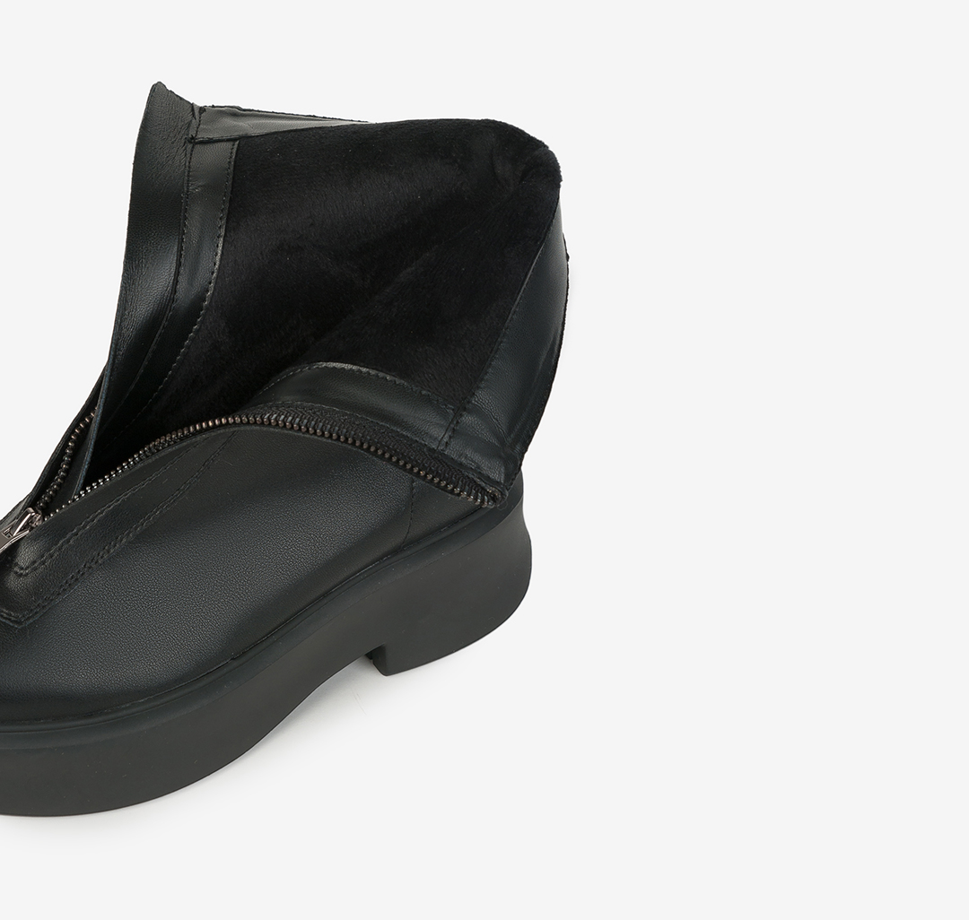 Женские ботинки из натуральной кожи Мармалато, цвет Черный #5