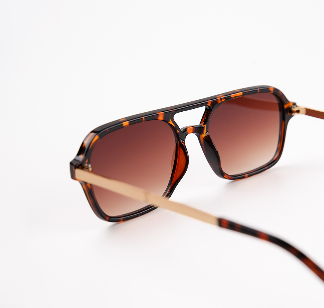 Очки солнцезащитные коричневые Мармалато, цвет Коричневый-бежевый-золото #5