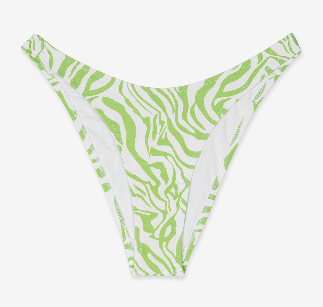 Женские купальные плавки Мармалато, цвет Светло-зеленый-белый #3