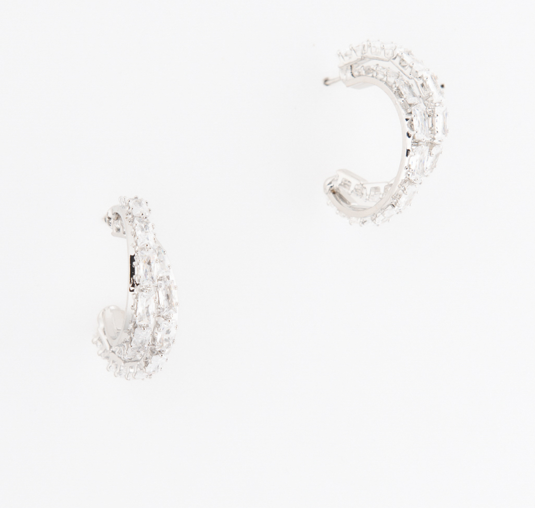 Серьги Мармалато, цвет Серебро-прозрачный #1