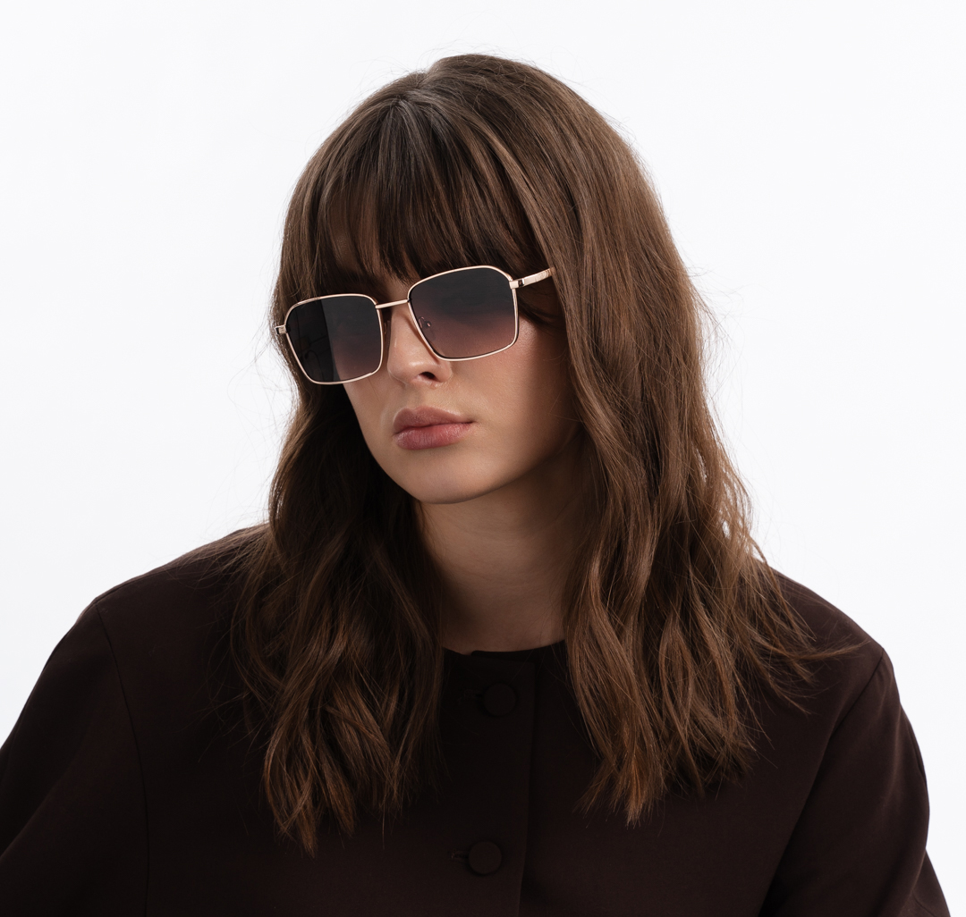 Очки солнцезащитные коричневые-золотые Мармалато, цвет Коричневый-золото #2