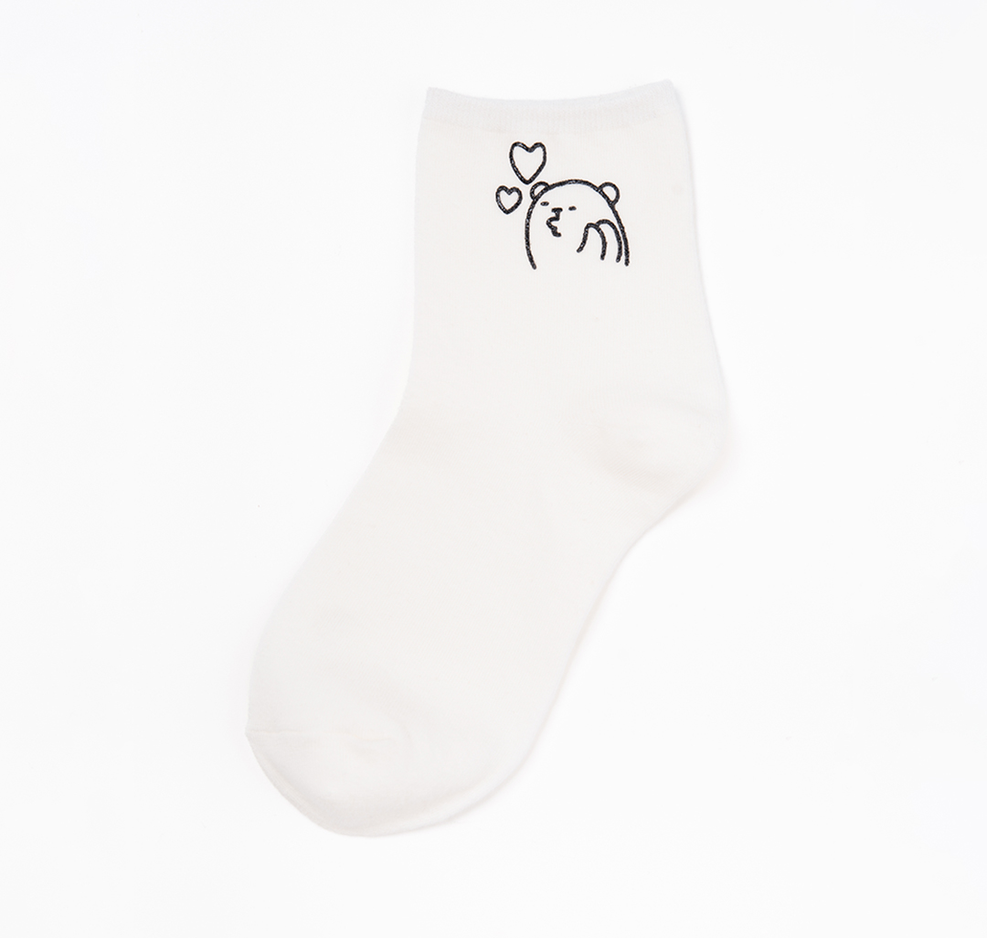 Носки (1 пара) Мармалато, цвет молочный-черный #2