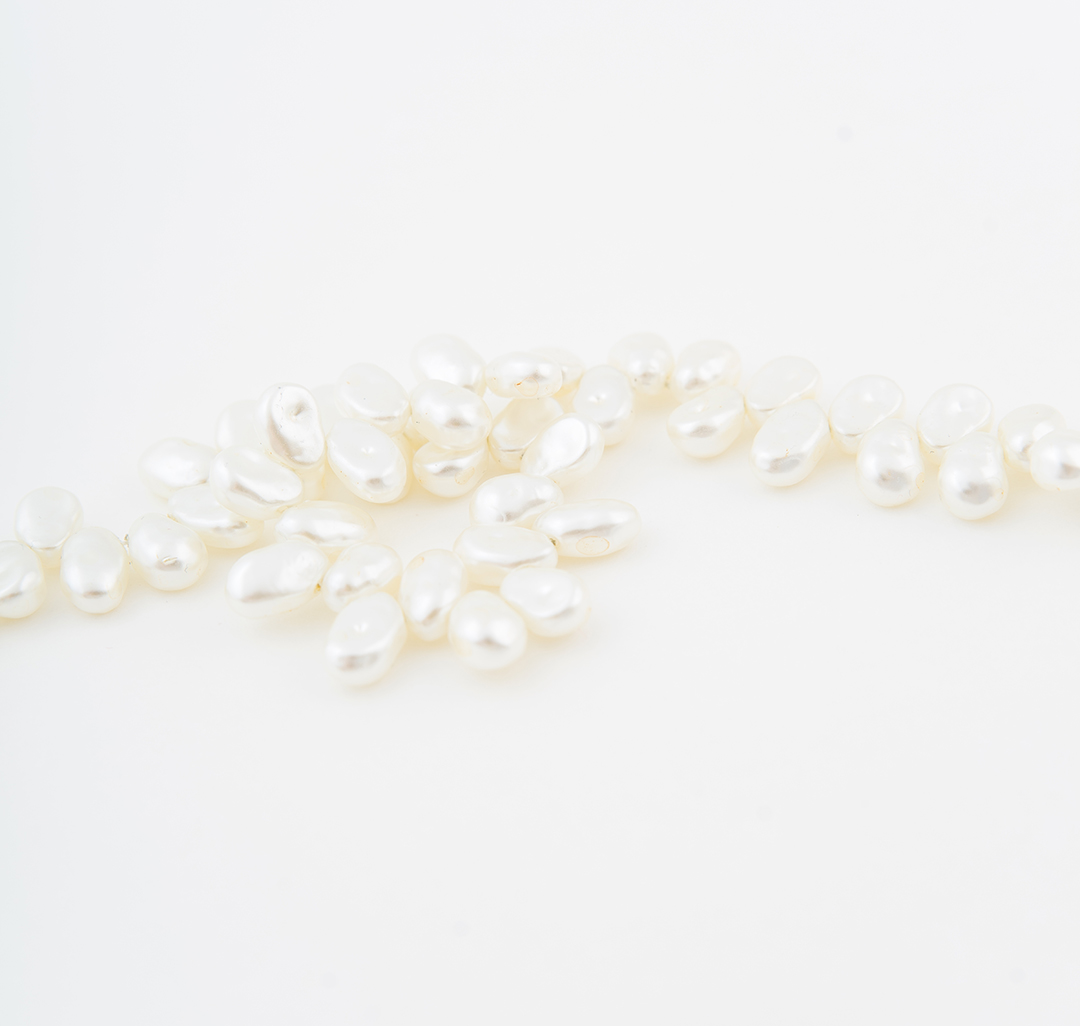 Колье Мармалато, цвет жемчуг-золото #2