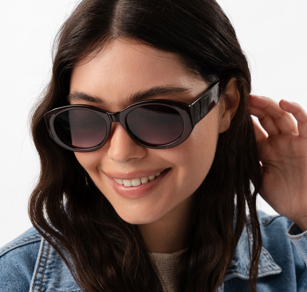 Очки с чехлом Мармалато, цвет винный-черный #1