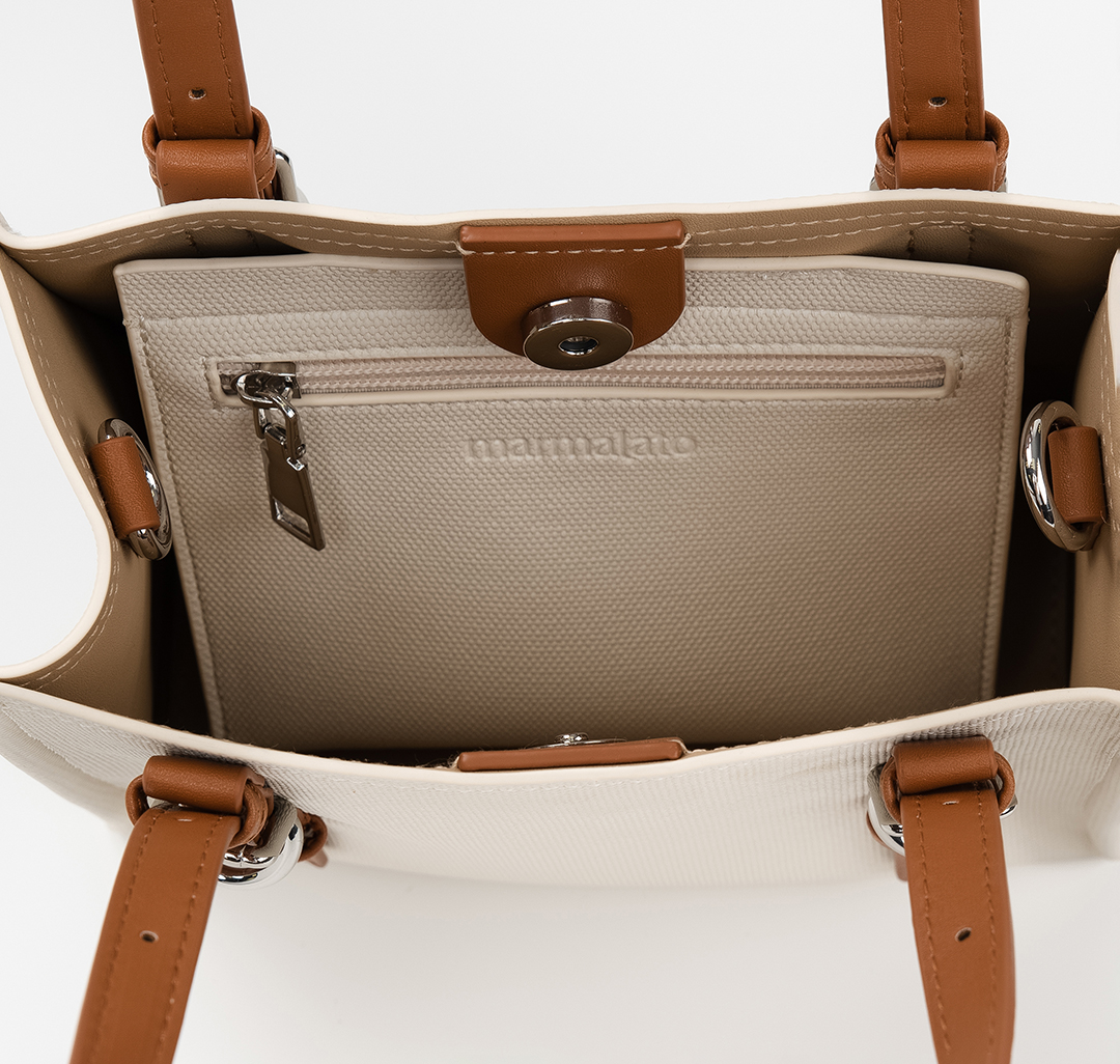 Сумка-кошелек Мармалато, цвет молочный-коричневый #4