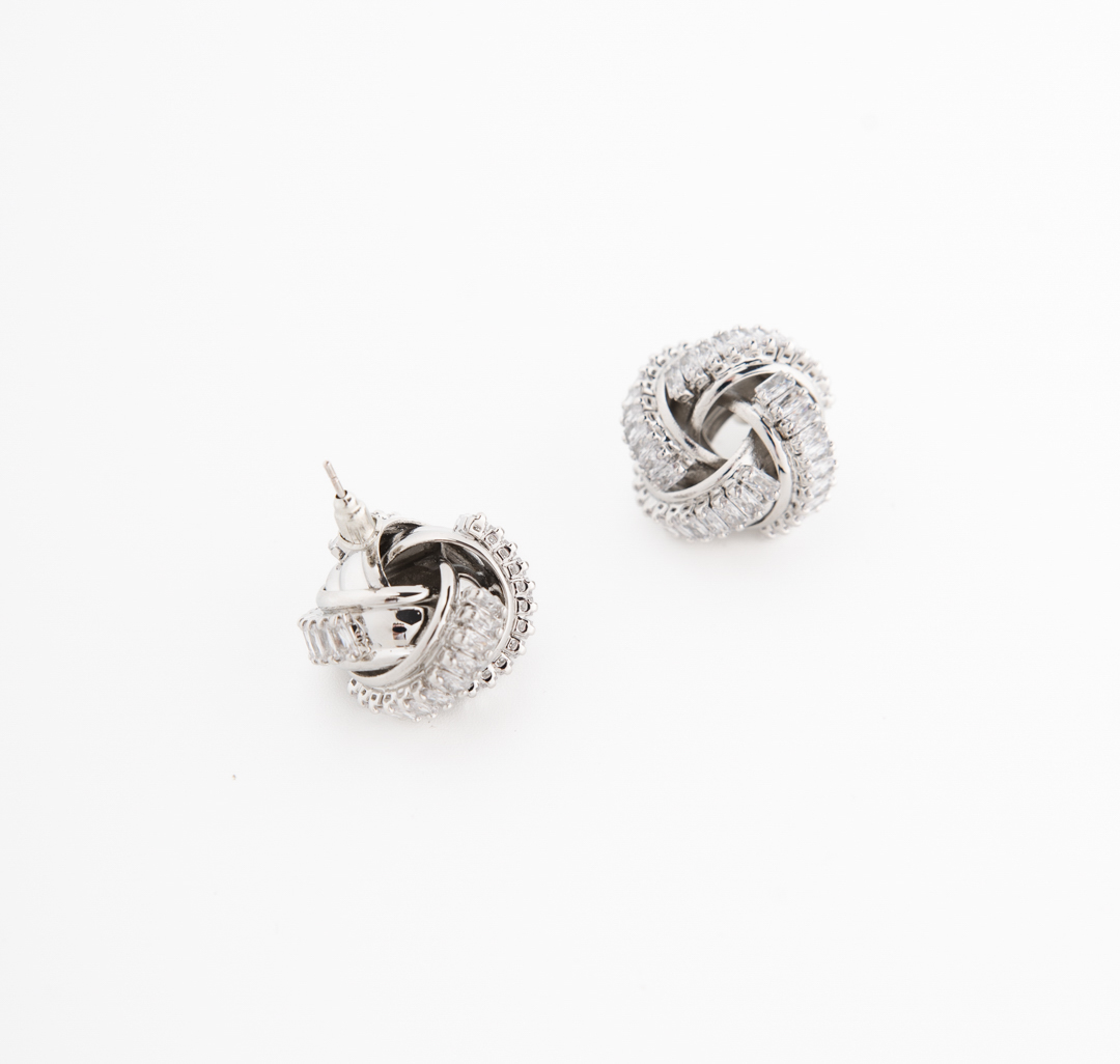 Серьги Мармалато, цвет серебро-прозрачный #5