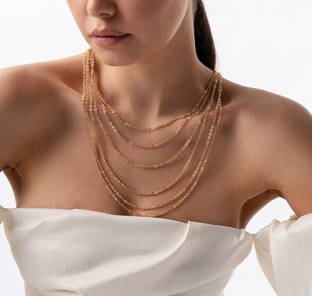 Колье Мармалато, цвет Золото #5