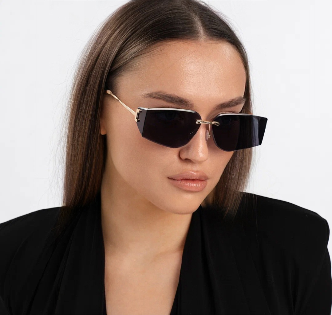 Очки с чехлом Мармалато, цвет черный-золото #1