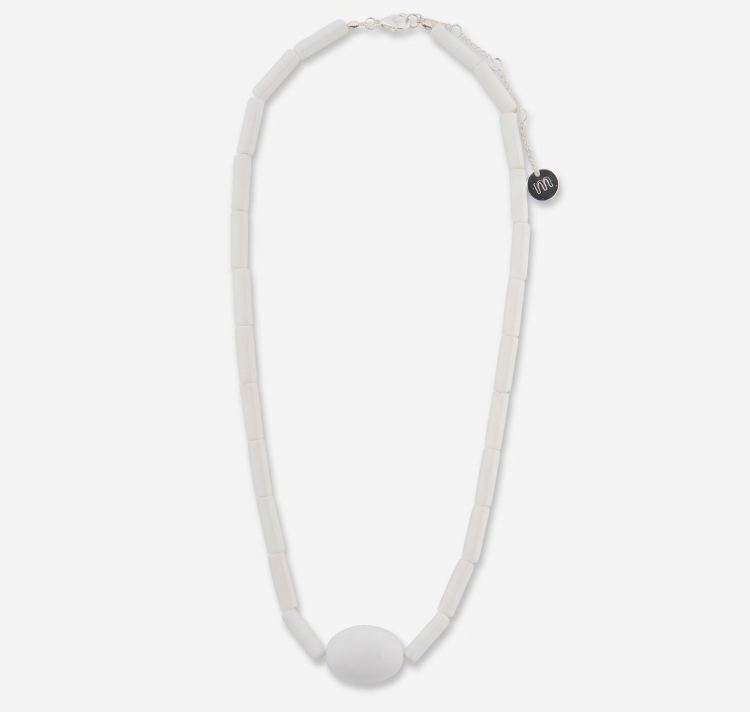 Колье Мармалато, цвет белый-белое серебро #3