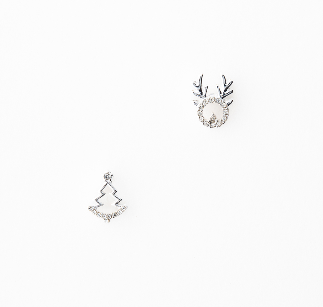 Серьги Мармалато, цвет Белое серебро-прозрачный #1