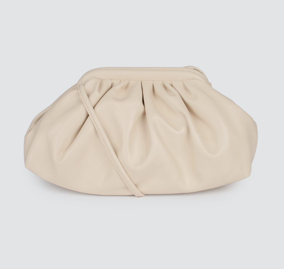 Женская кожаная сумка-клатч Мармалато, цвет Бежевый #1