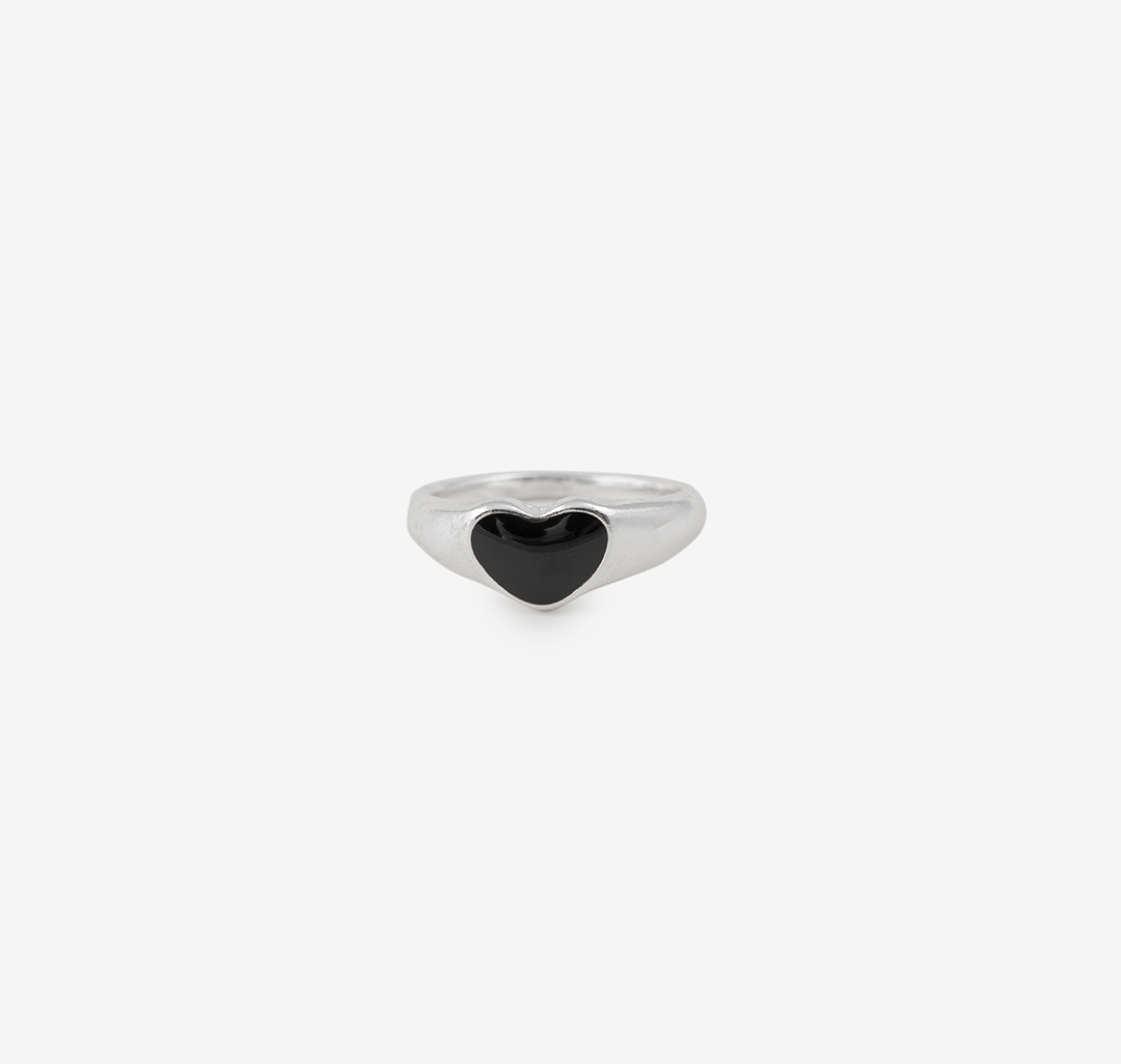 Кольцо Мармалато, цвет Серебро-черный #1