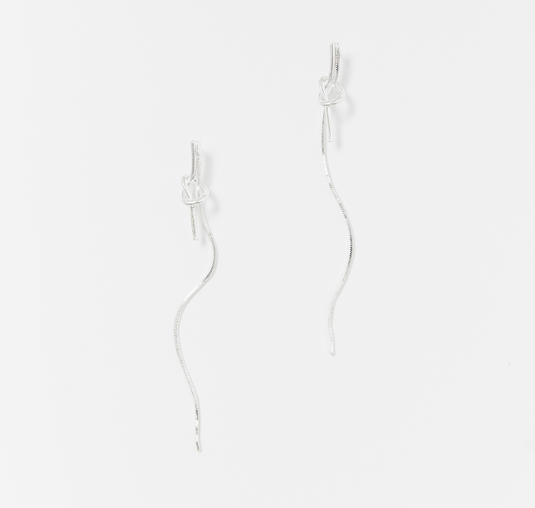 Серьги Мармалато, цвет белое серебро #1