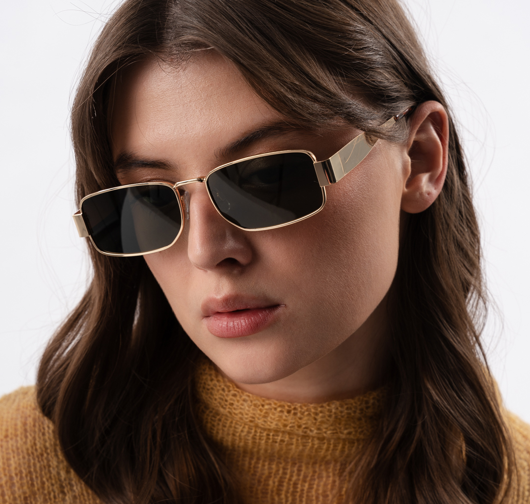 Очки с чехлом Мармалато, цвет зеленый-золото #3