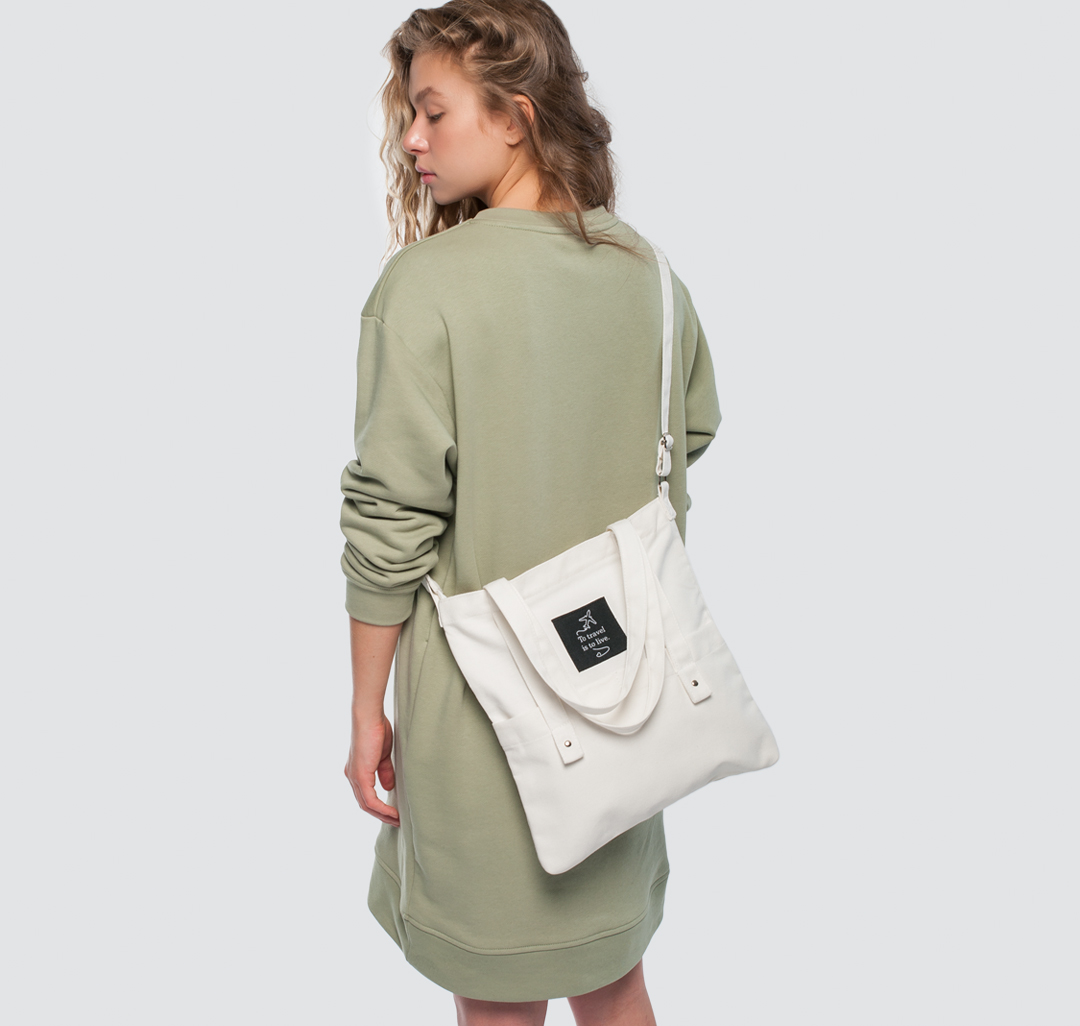 Женская текстильная сумка-шоппер Мармалато, цвет Белый #3
