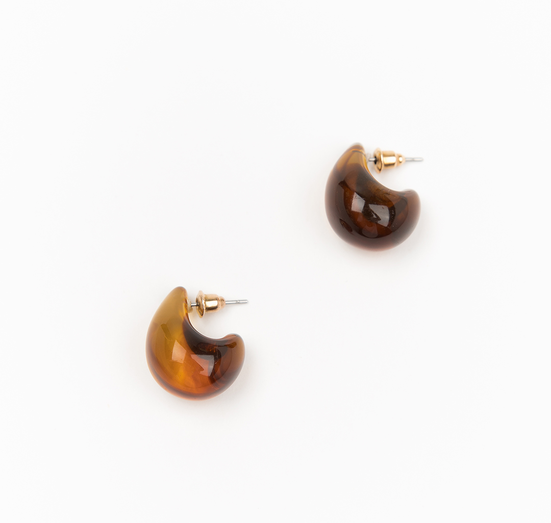 Серьги Мармалато, цвет коричневый-бежевый #2