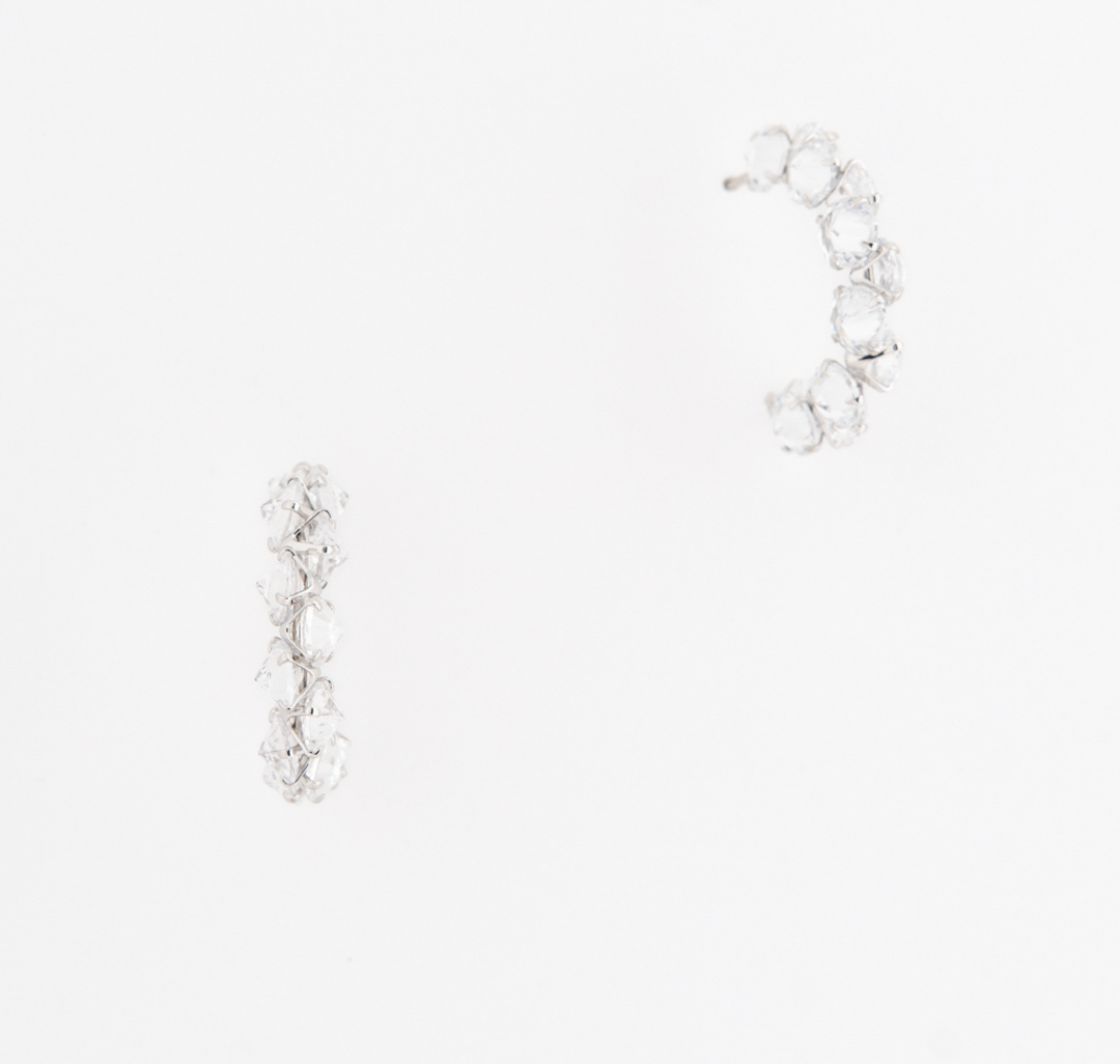 Серьги Мармалато, цвет Серебро-прозрачный #1