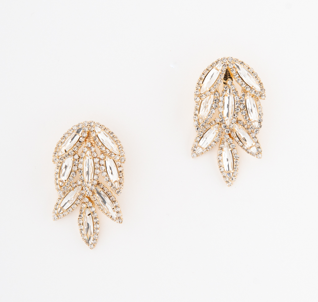 Серьги Мармалато, цвет Золото-прозрачный #1