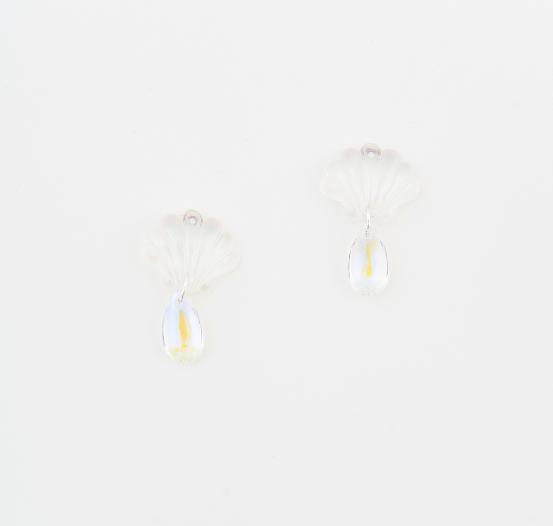 Серьги Мармалато, цвет прозрачный-мультиколор-белое серебро #1