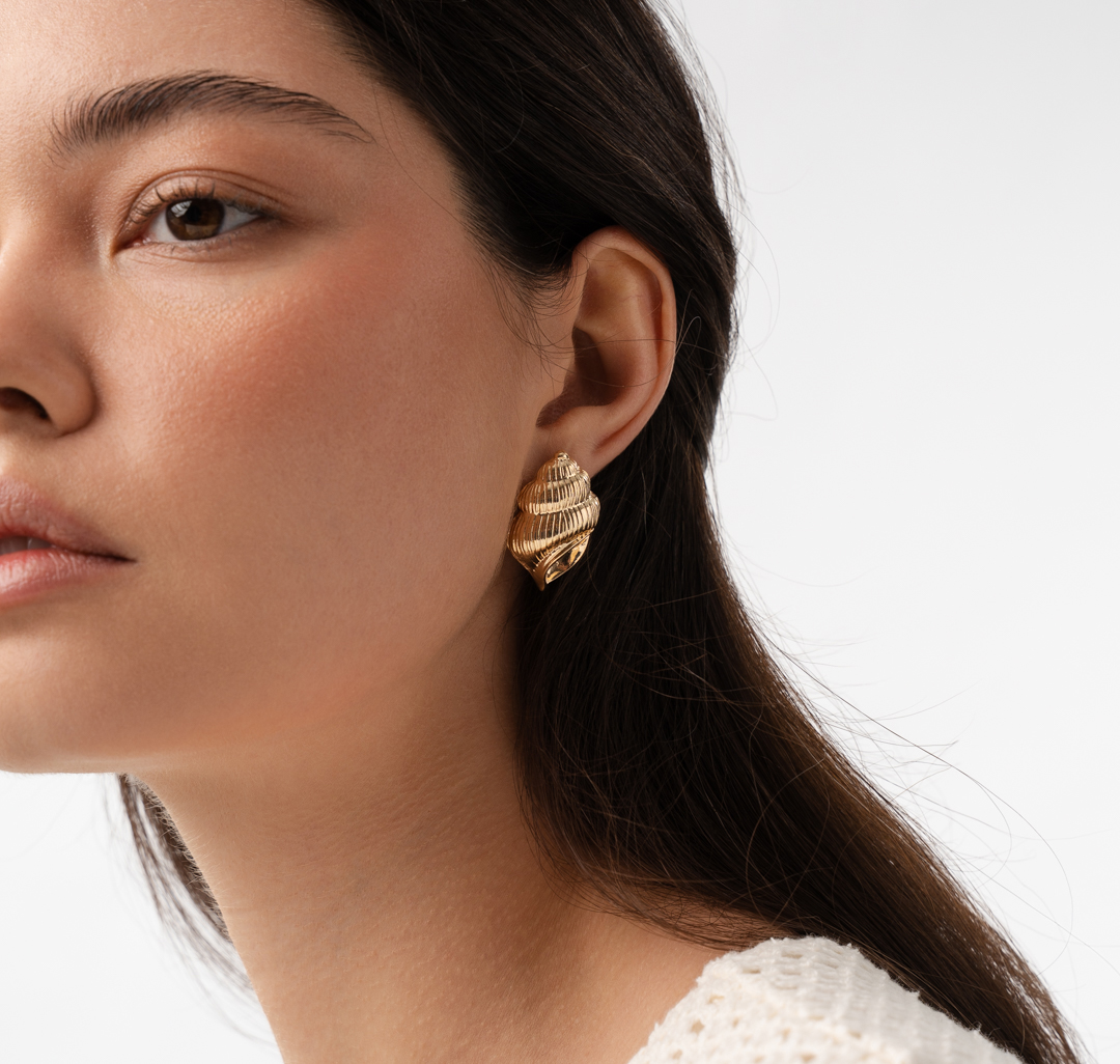 Серьги Мармалато, цвет золото #2