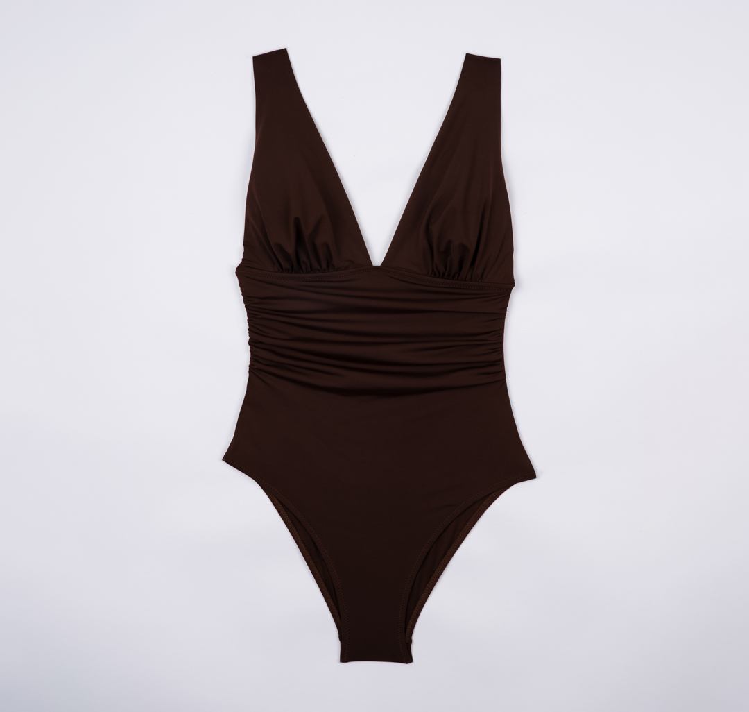 Купальник сплошной с мягкой чашкой Мармалато, цвет шоколадный #2