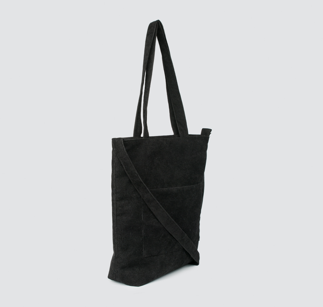 Текстильная сумка шоппер Мармалато, цвет черный-серебро #6