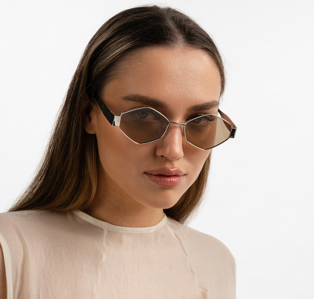 Очки с чехлом Мармалато, цвет бежевый-серебро #2