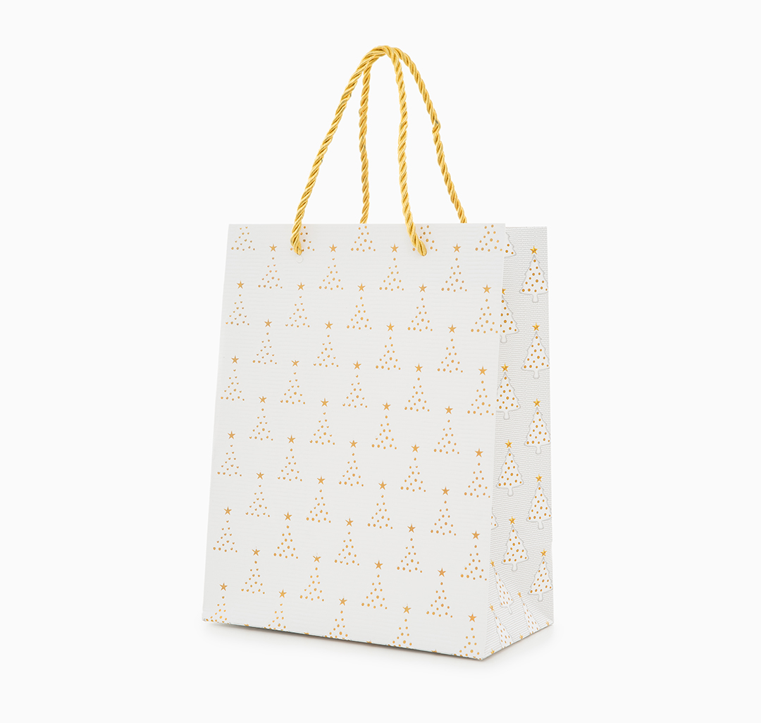 Подарочный пакет Мармалато, цвет Белый-золотой #1