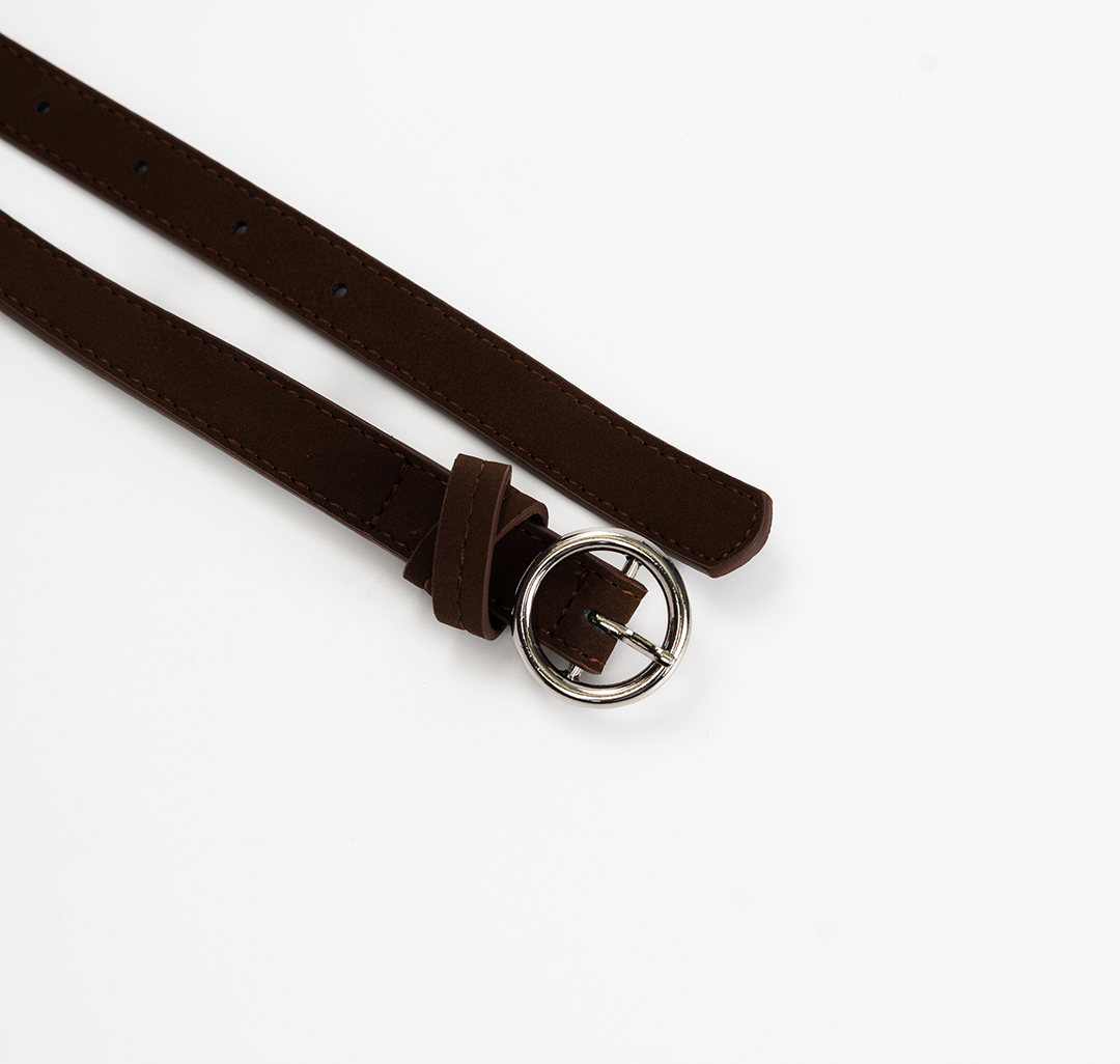 Ремень Мармалато, цвет шоколадный-серебро #2