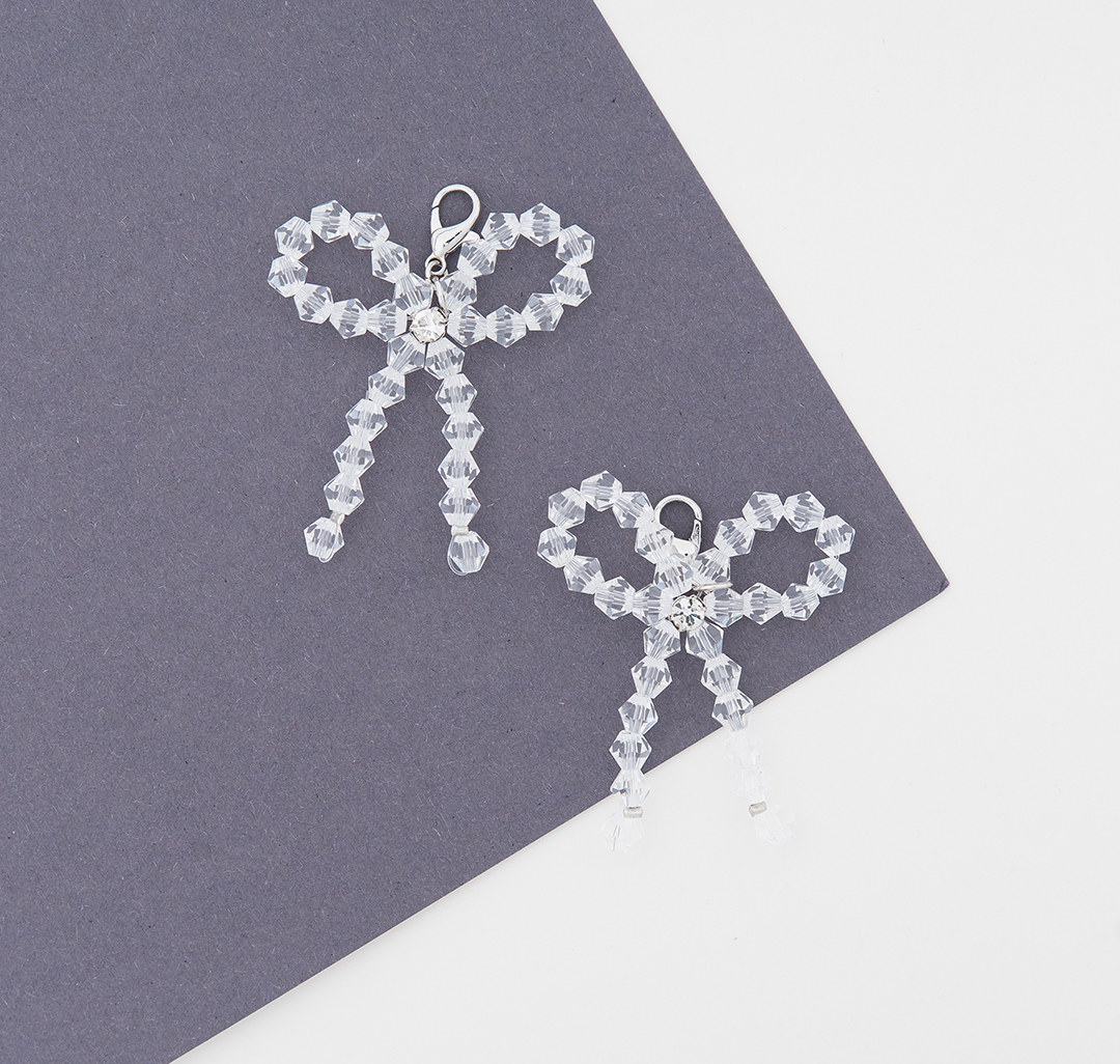 Набор подвесок для обуви (2 шт) Мармалато, цвет прозрачный-серебро #1