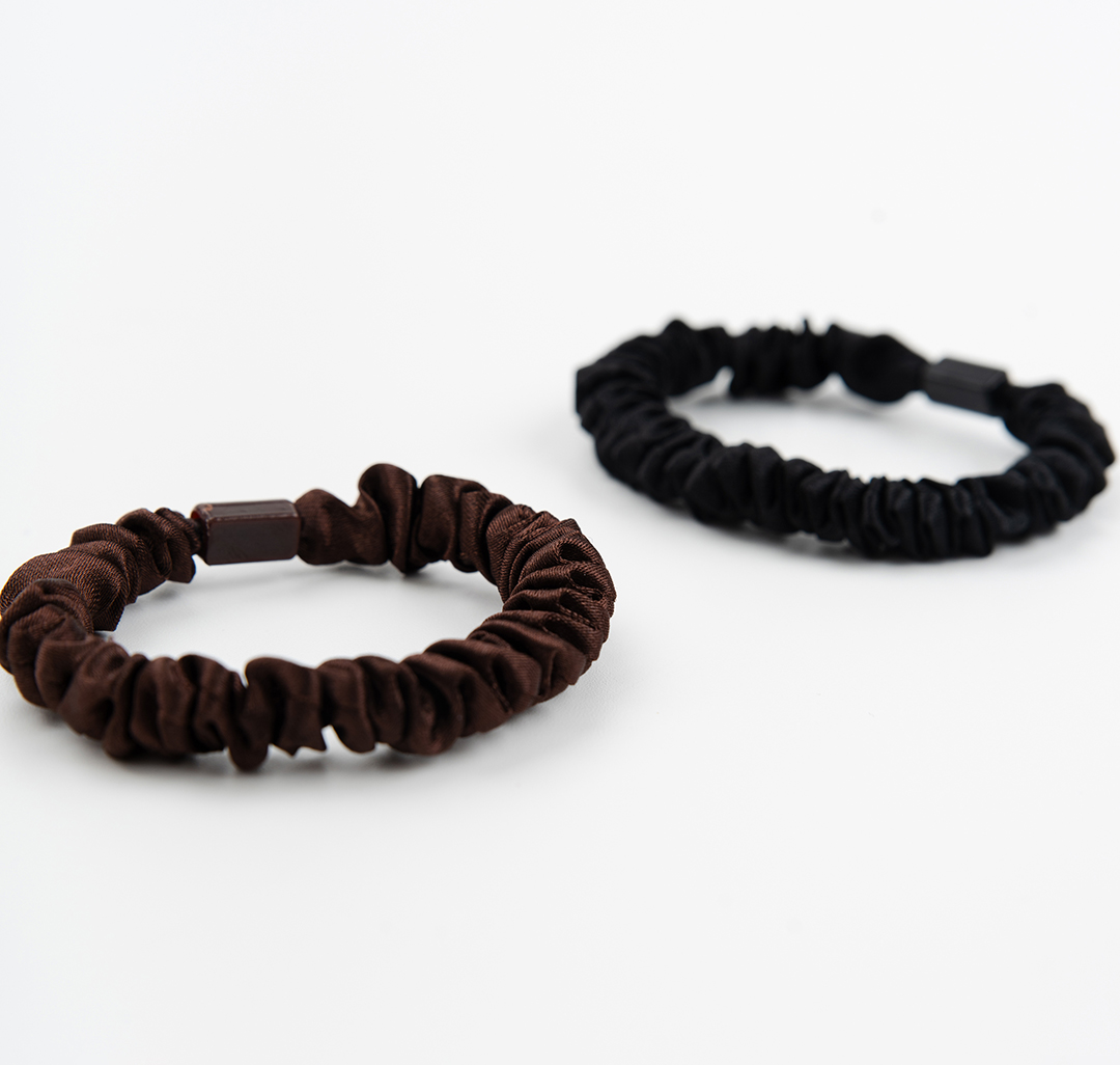 Набор резинок (2 шт) Мармалато, цвет черный-коричневый #4