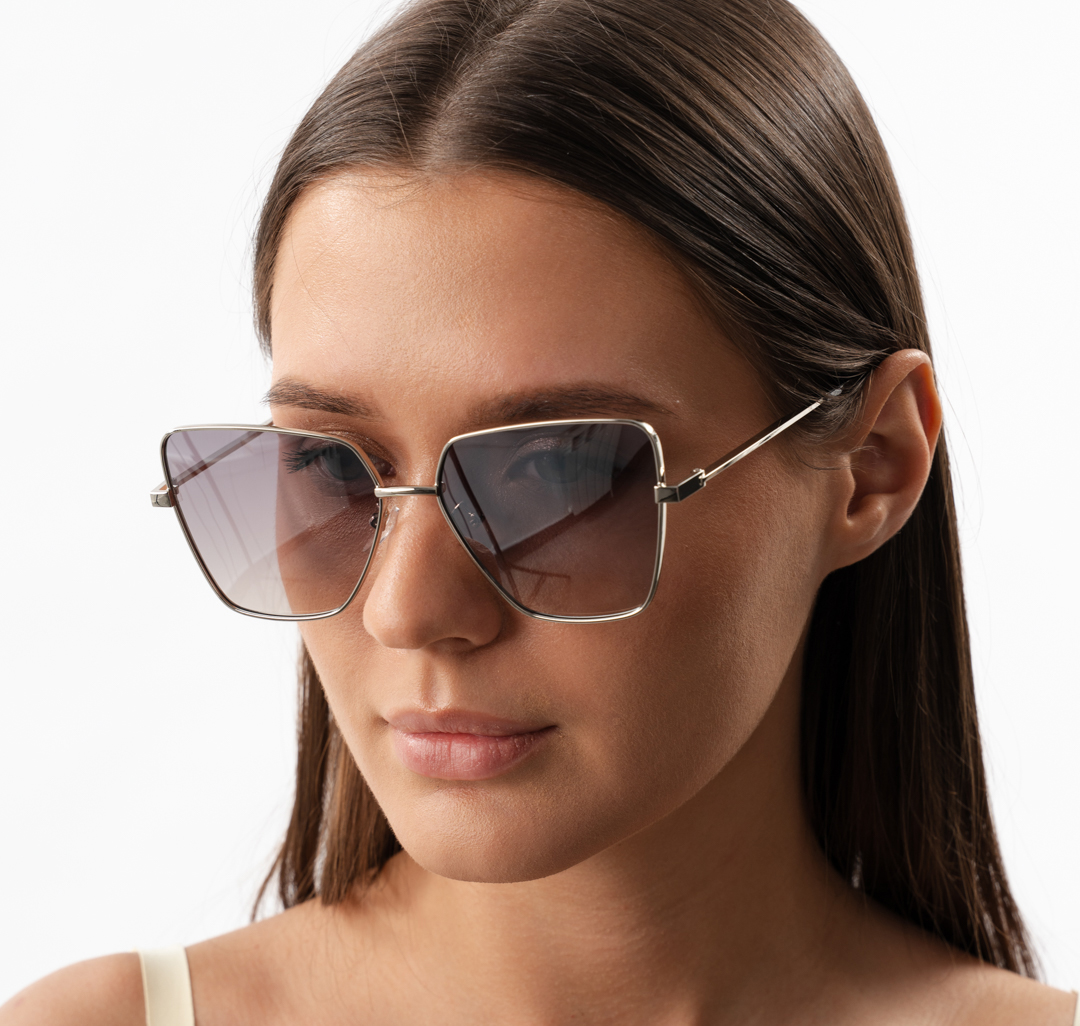 Очки с чехлом Мармалато, цвет серый-серебро #1